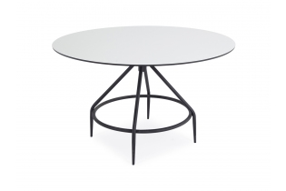 MR1001071 обеденный стол из HPL круглый Ø100см, цвет «молочный»